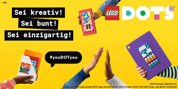 Werbemittel Lego Dots