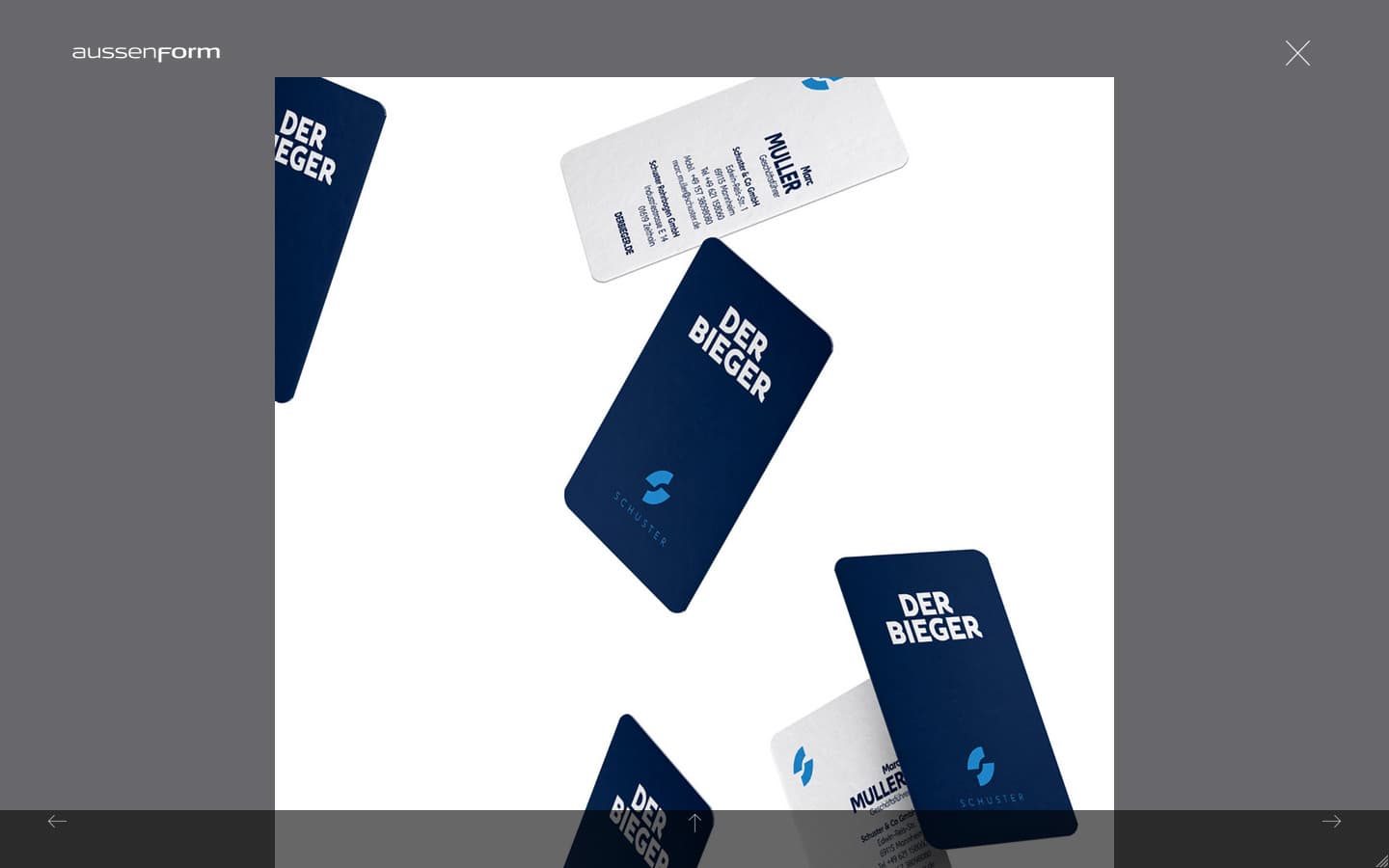 Aussenform Website Screenshot