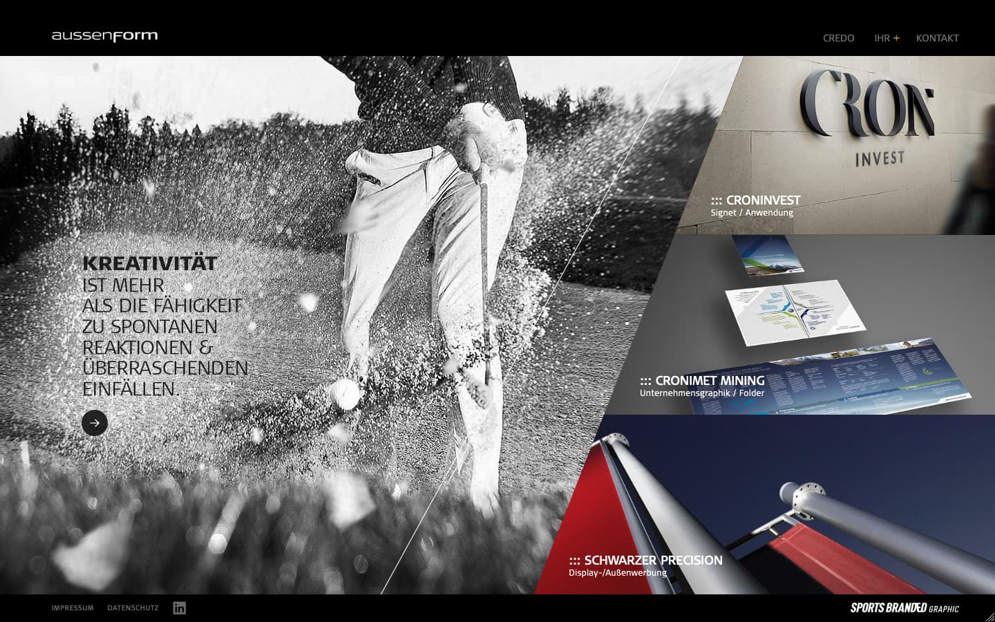 Aussenform Website Screenshot