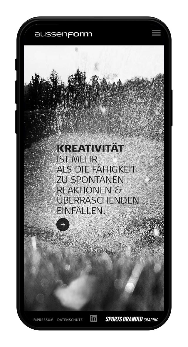 Aussenform Website Screenshot