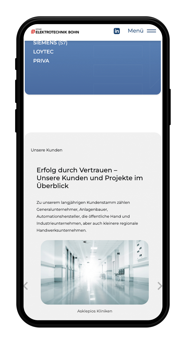 Kohne Therapie Website Screenshot