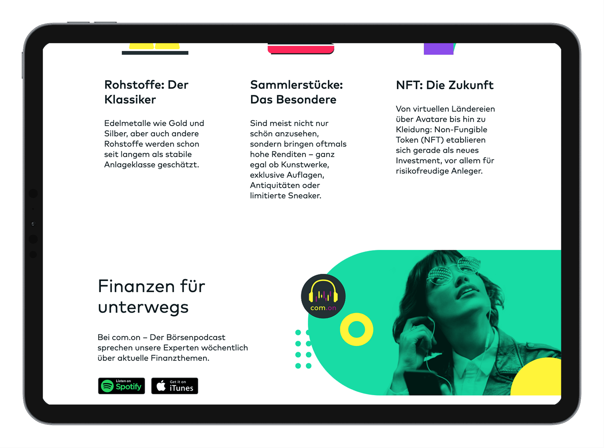 comdirect Website Screenshot