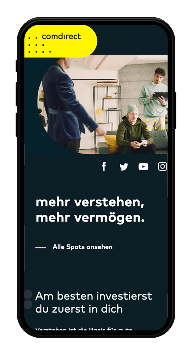 comdirect Website Screenshot