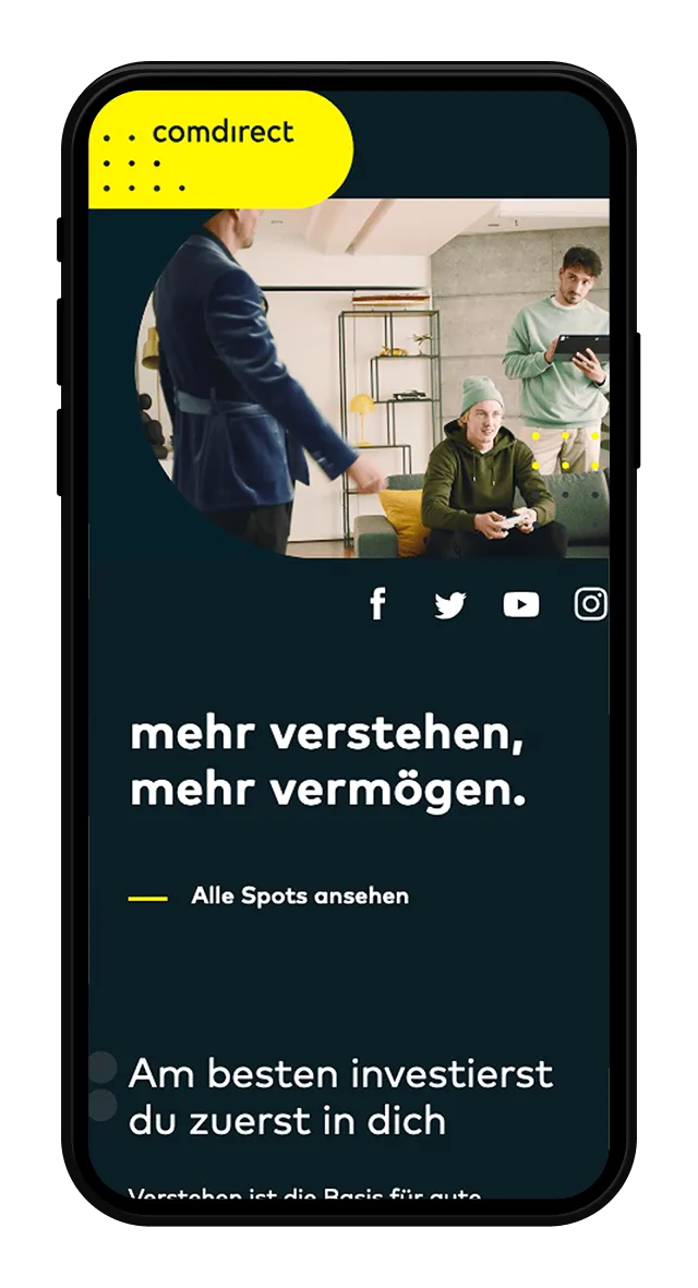 comdirect Website Screenshot