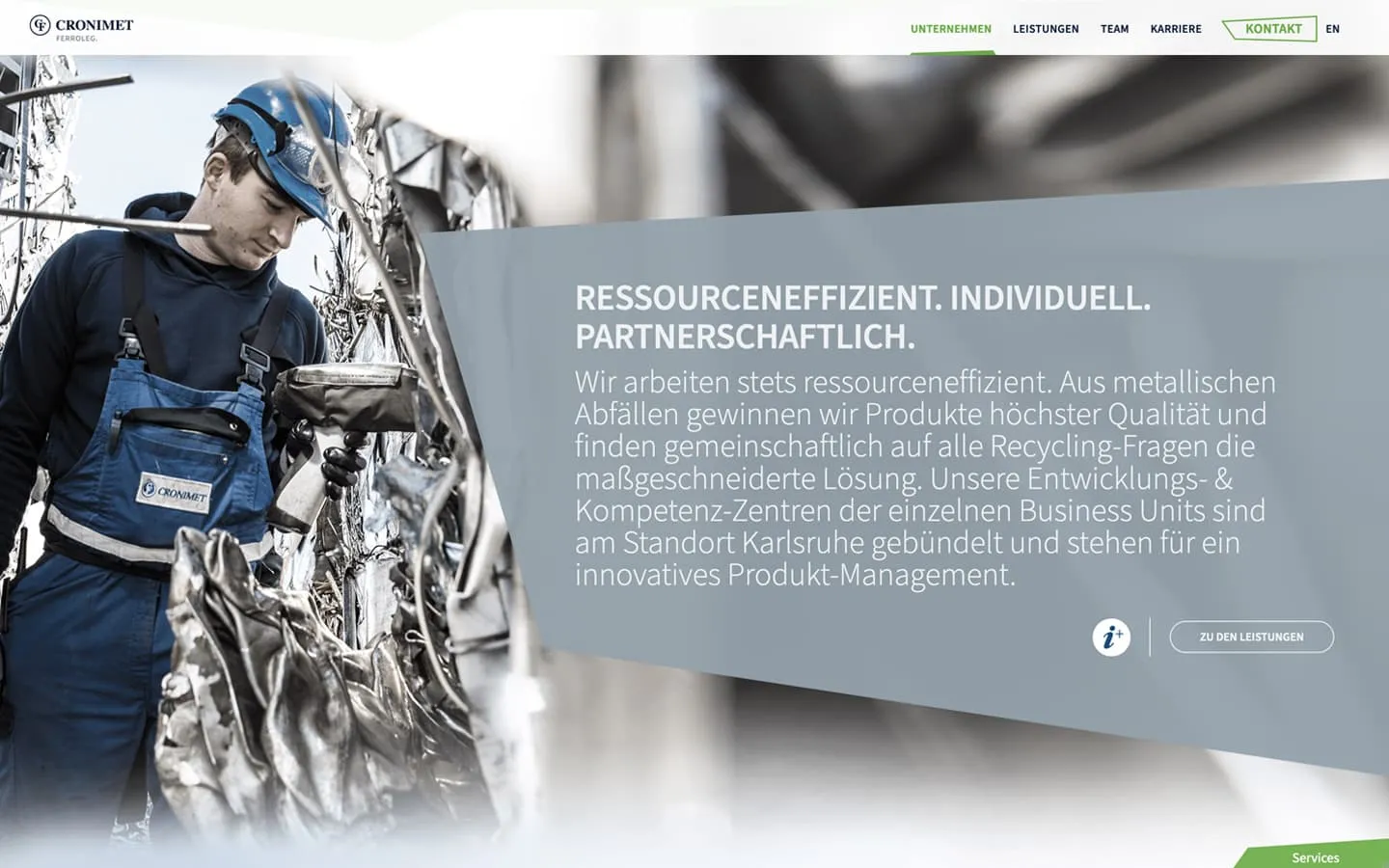 Cronimet Ferroleg Website Screenshot