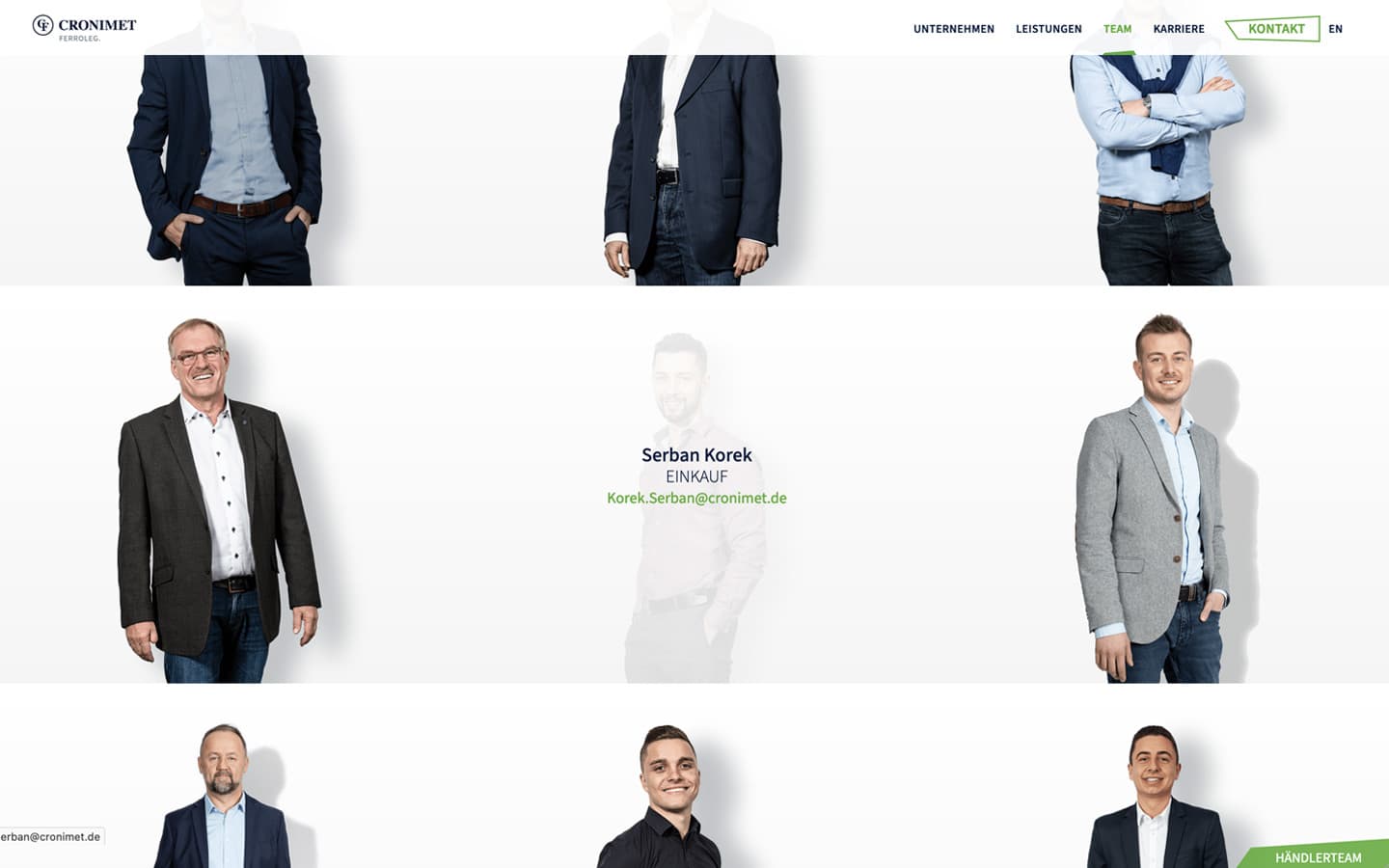 Cronimet Ferroleg Website Screenshot