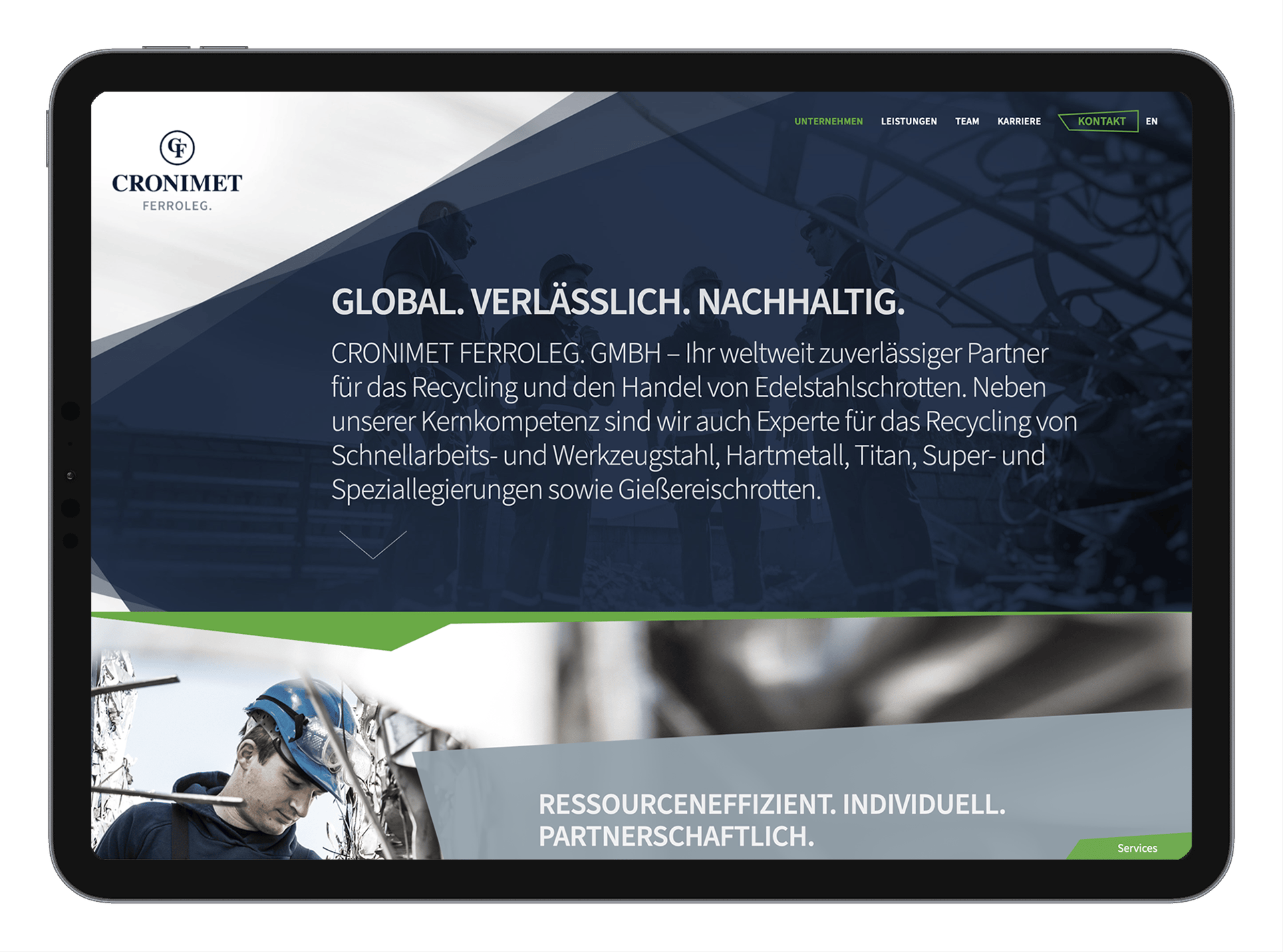 Cronimet Ferroleg Website Screenshot