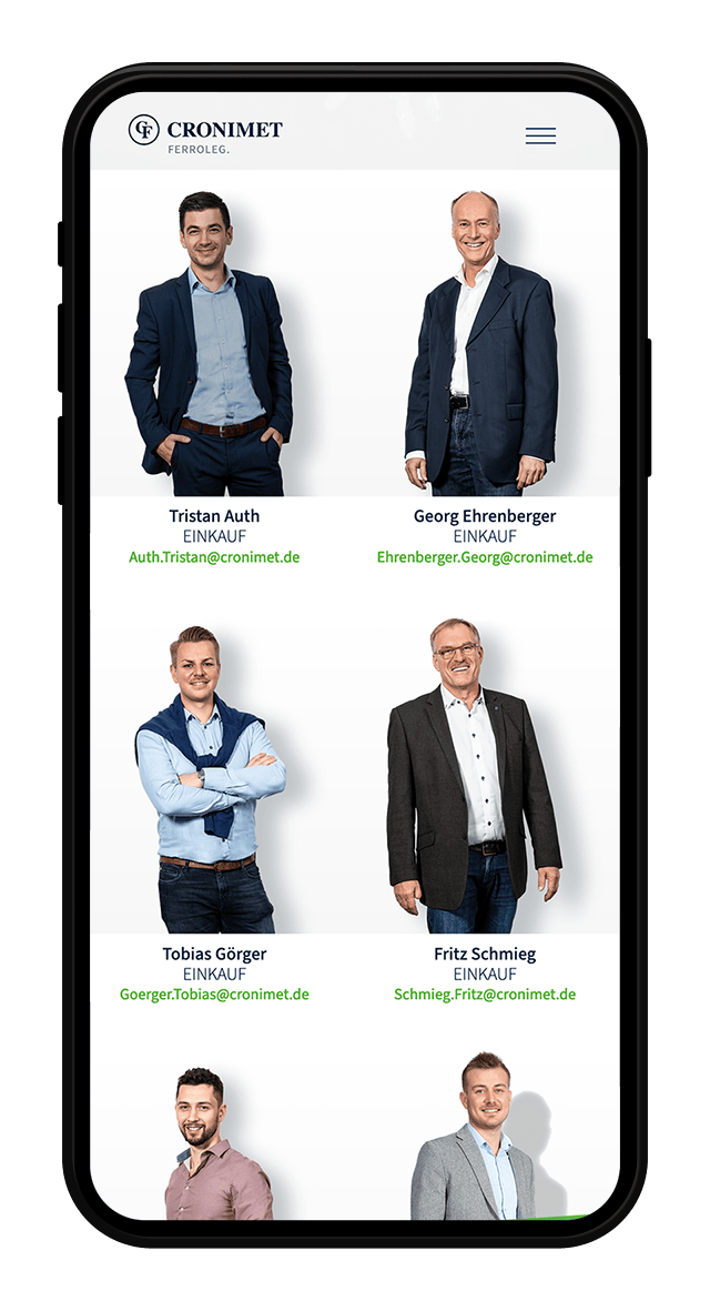 Cronimet Ferroleg Website Screenshot