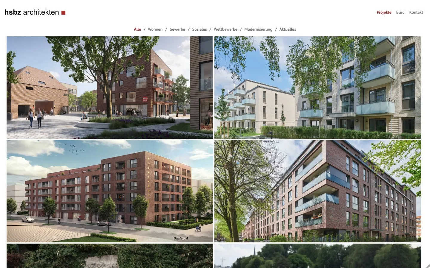 HSZB Website – Startseite und Design-Übersicht