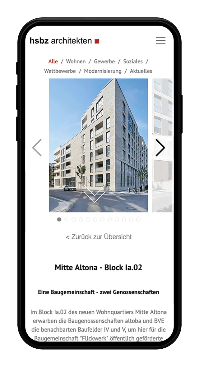 HSZB Website Screenshot