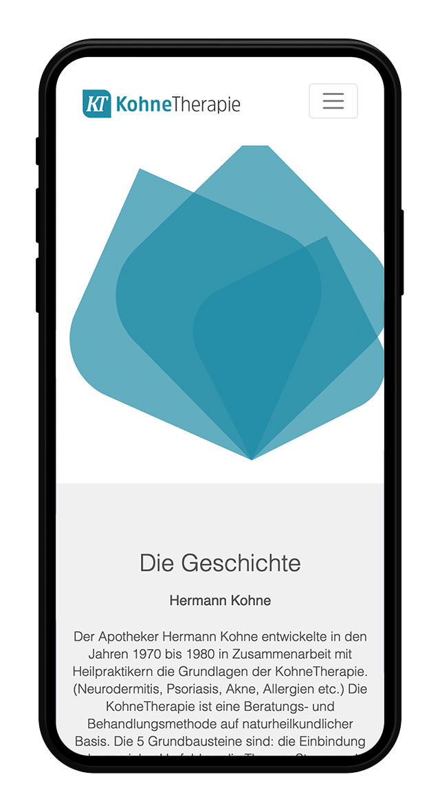 Kohne Therapie Website Screenshot