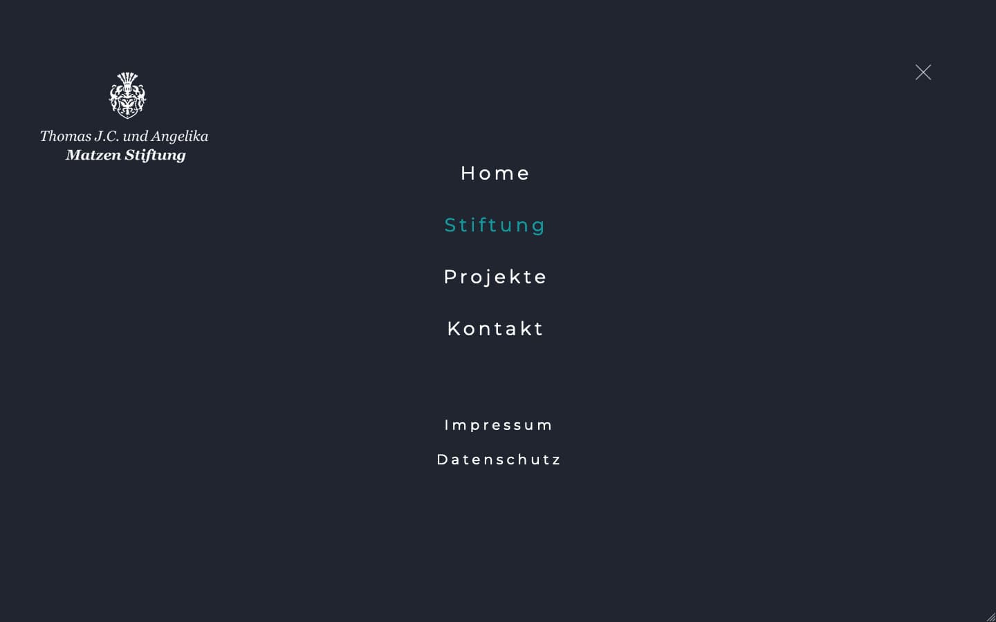 Matzen Foundation Website Screenshot