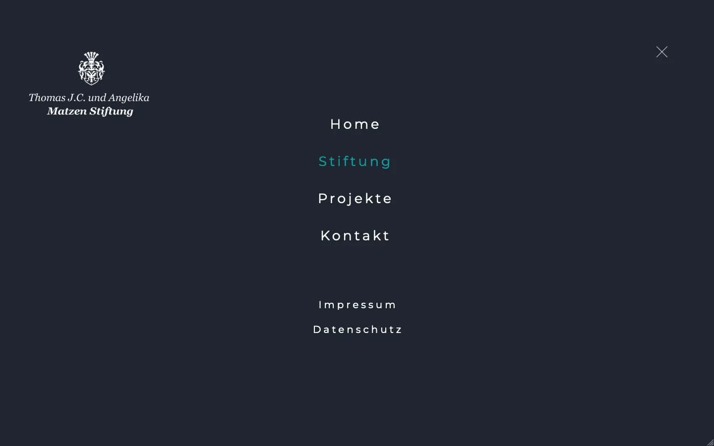 Matzen Foundation Website Screenshot