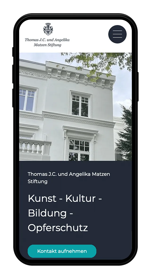 Matzen Foundation Website Screenshot