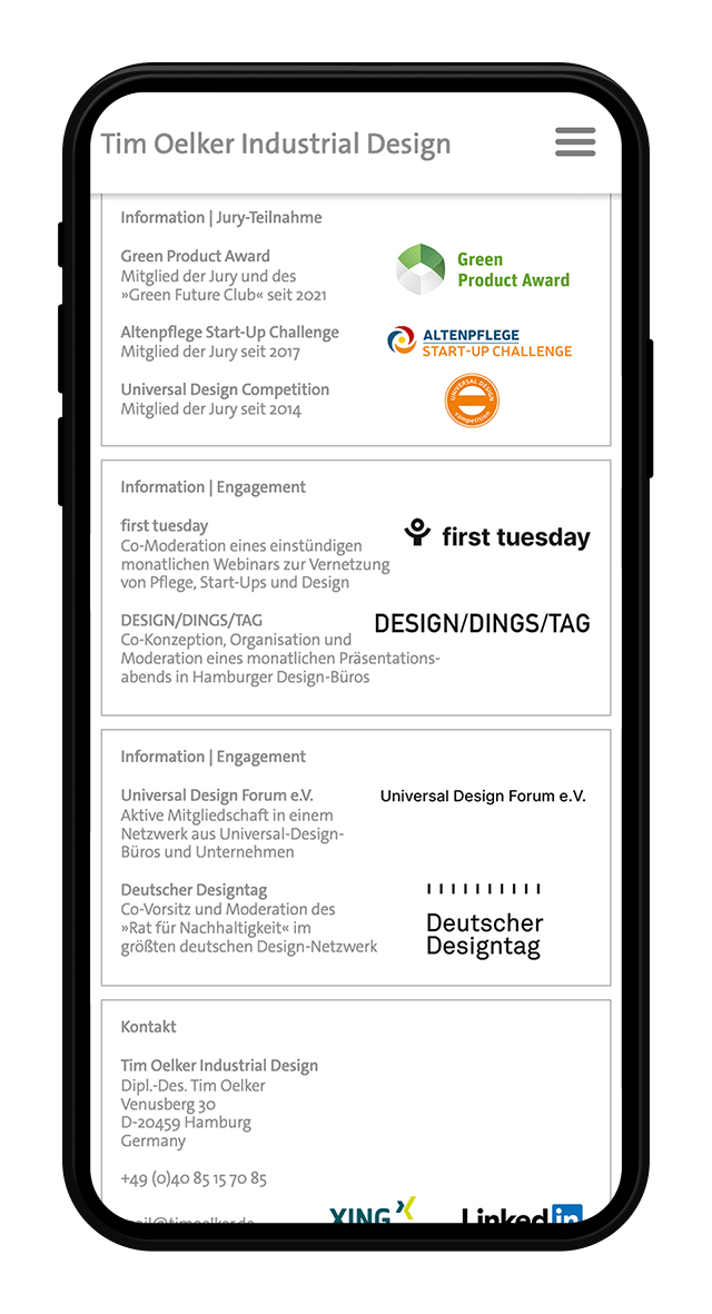 Tim Oelker Website Screenshot
