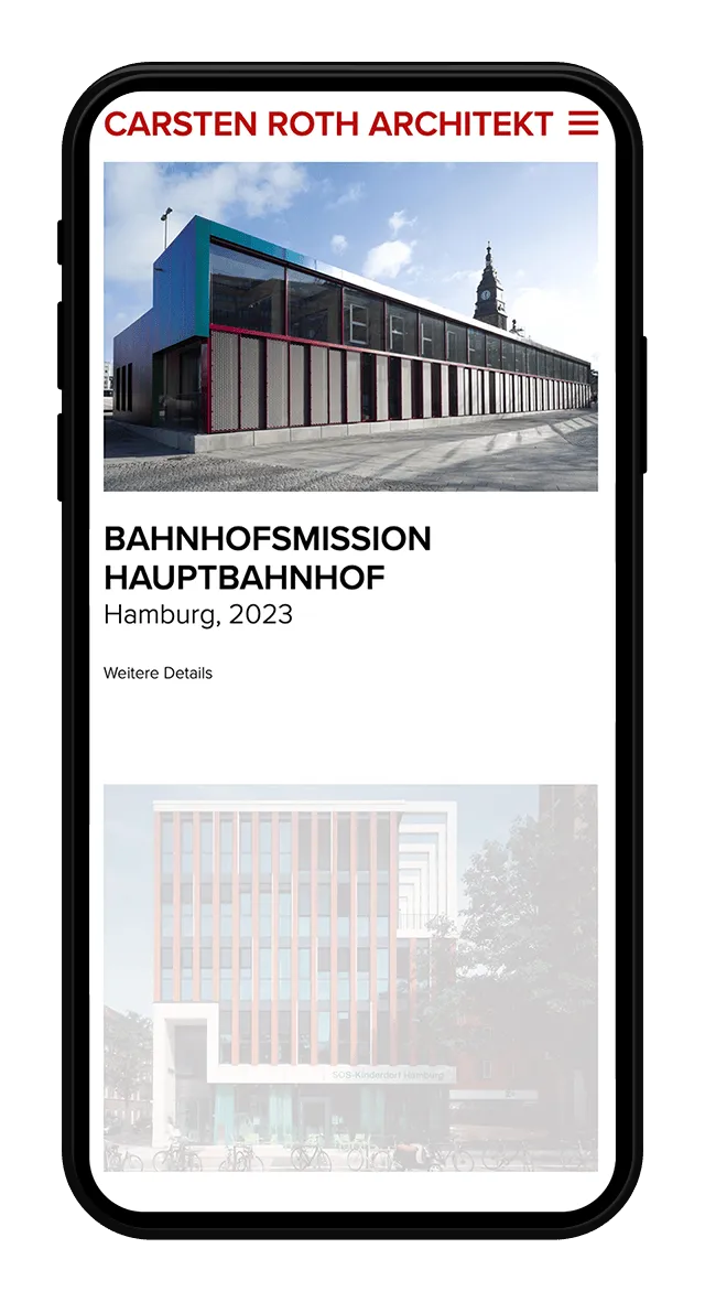 Carsten Roth Website Screenshot