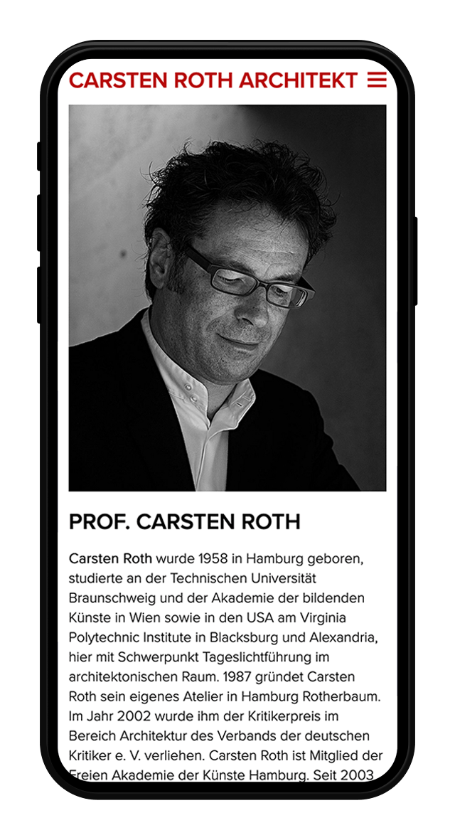 Carsten Roth Website Screenshot