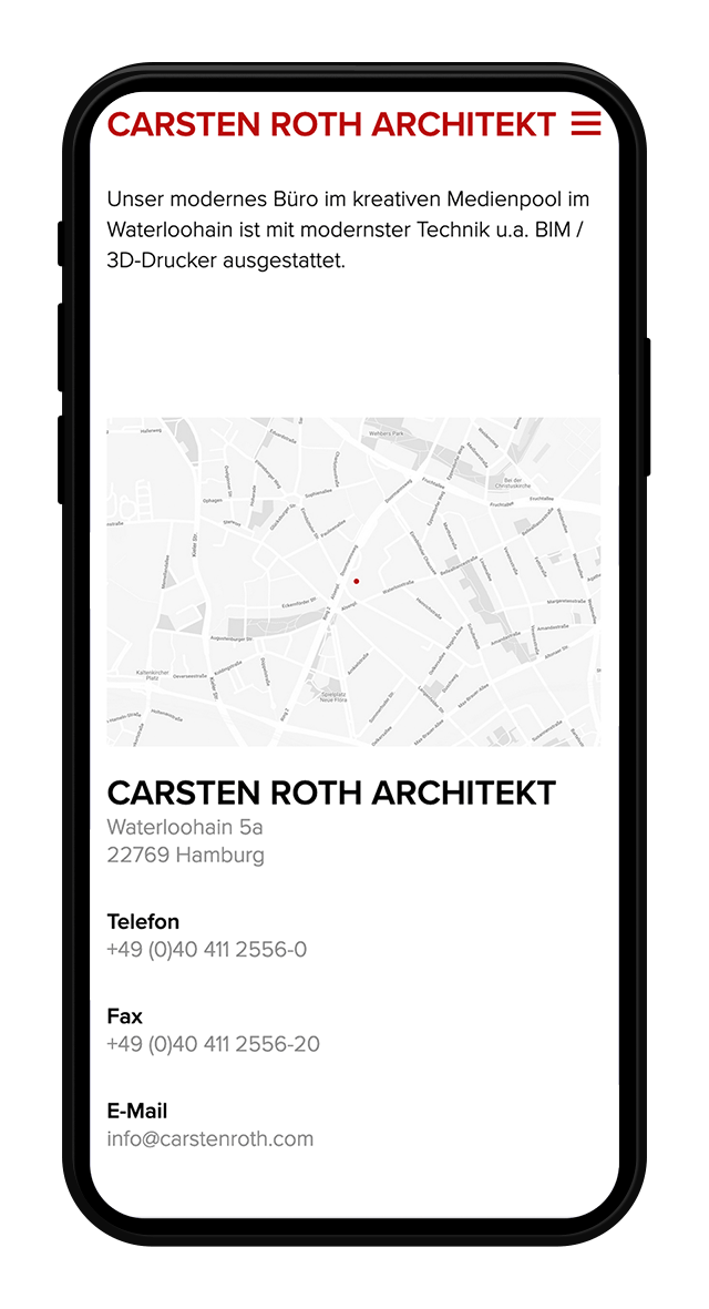 Carsten Roth Website Screenshot