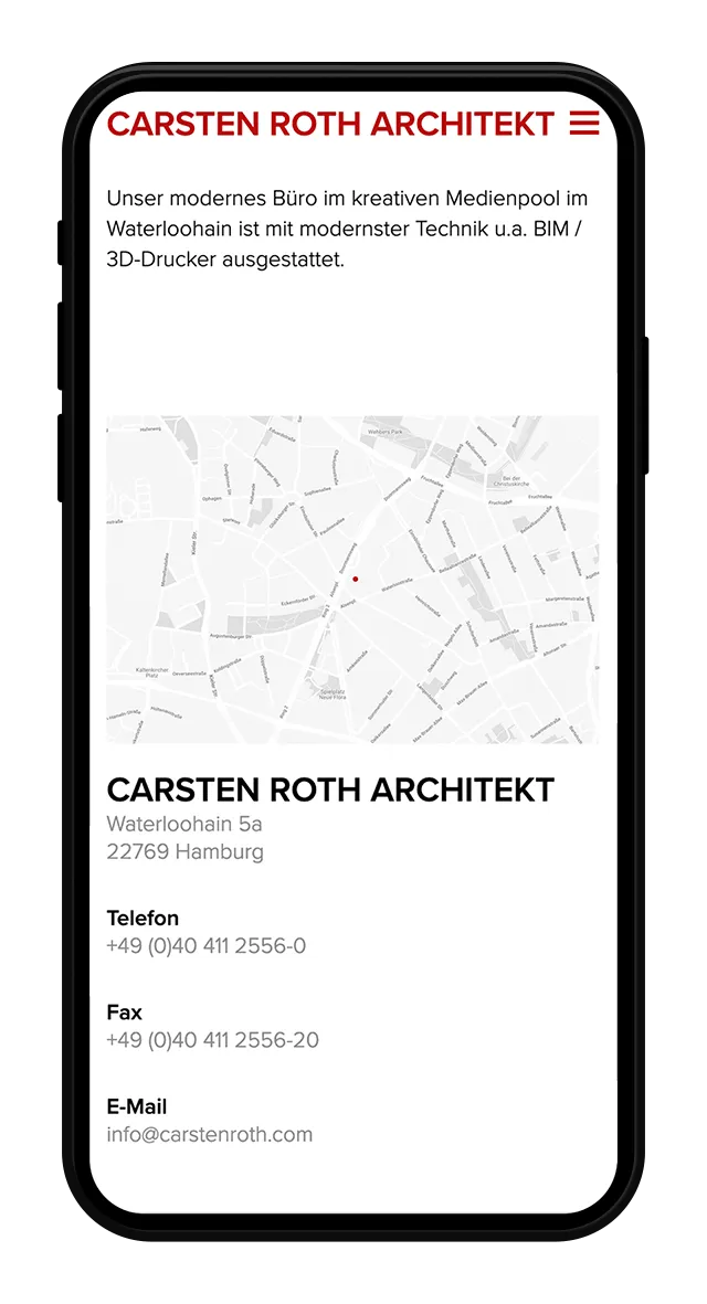 Carsten Roth Website Screenshot