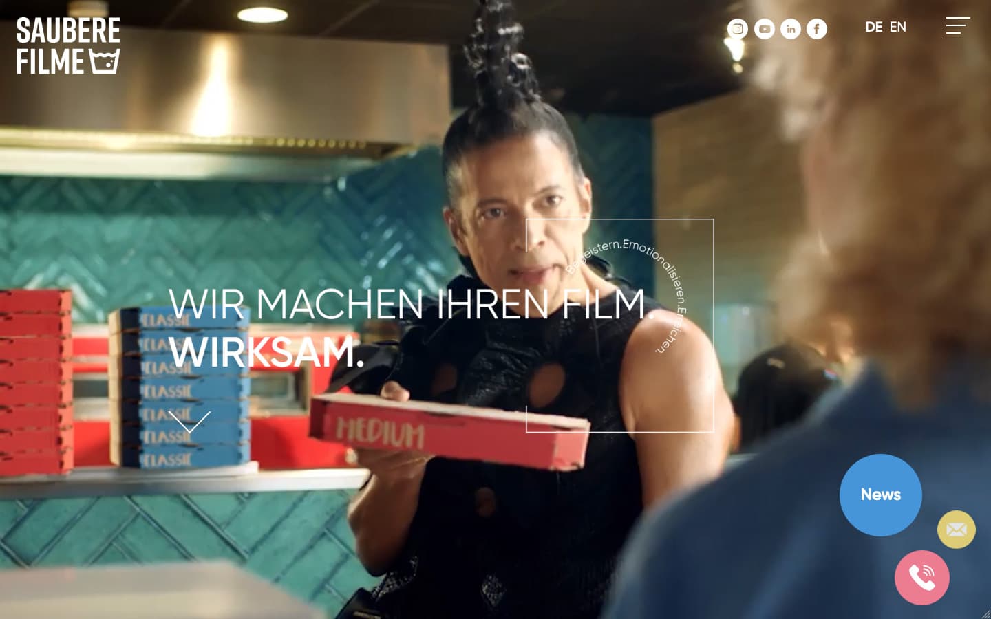 Saubere Filme Website Screenshot