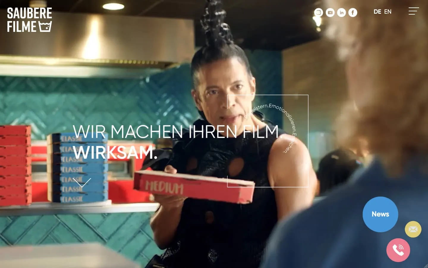 Saubere Filme Website Screenshot