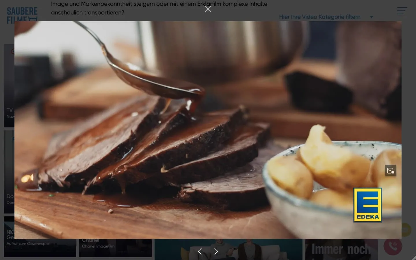 Saubere Filme Website Screenshot