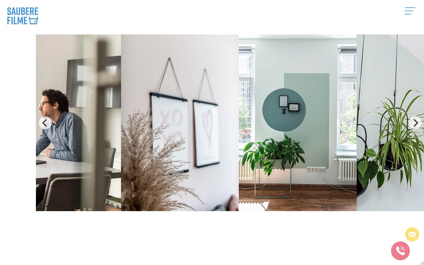 Saubere Filme Website Screenshot