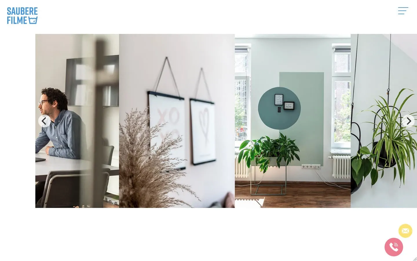 Saubere Filme Website Screenshot