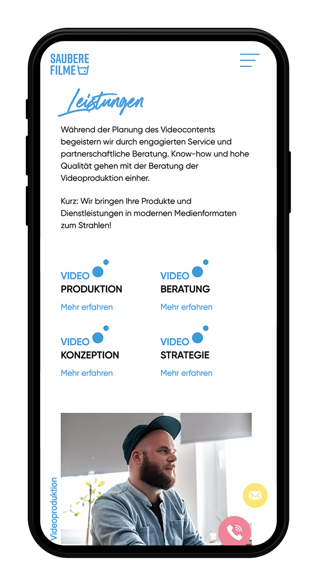 Saubere Filme Website Screenshot