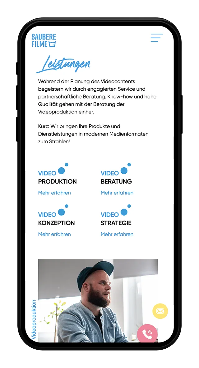 Saubere Filme Website Screenshot