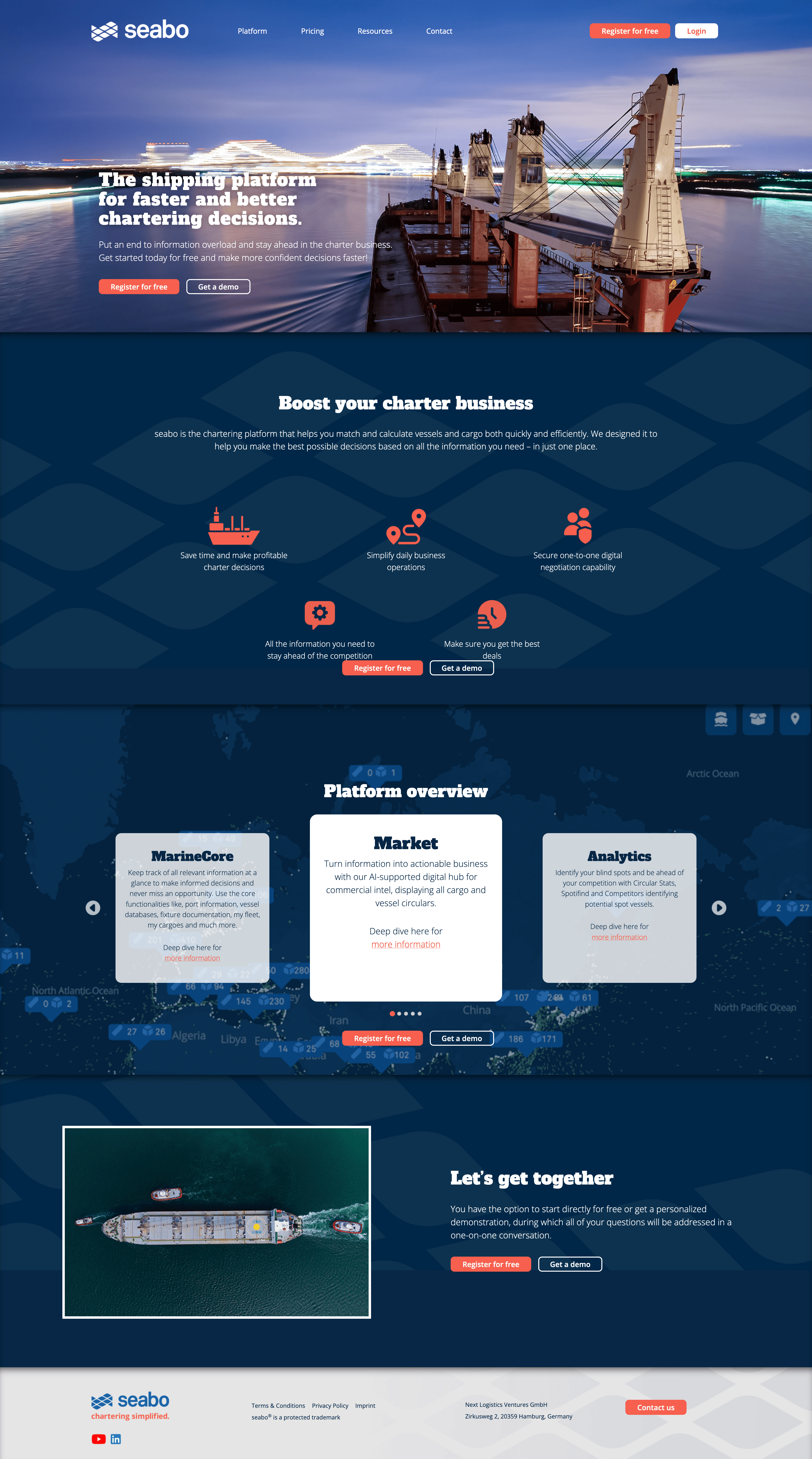 Seabo Website Screenshot