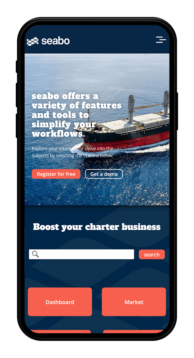 Seabo Website Screenshot