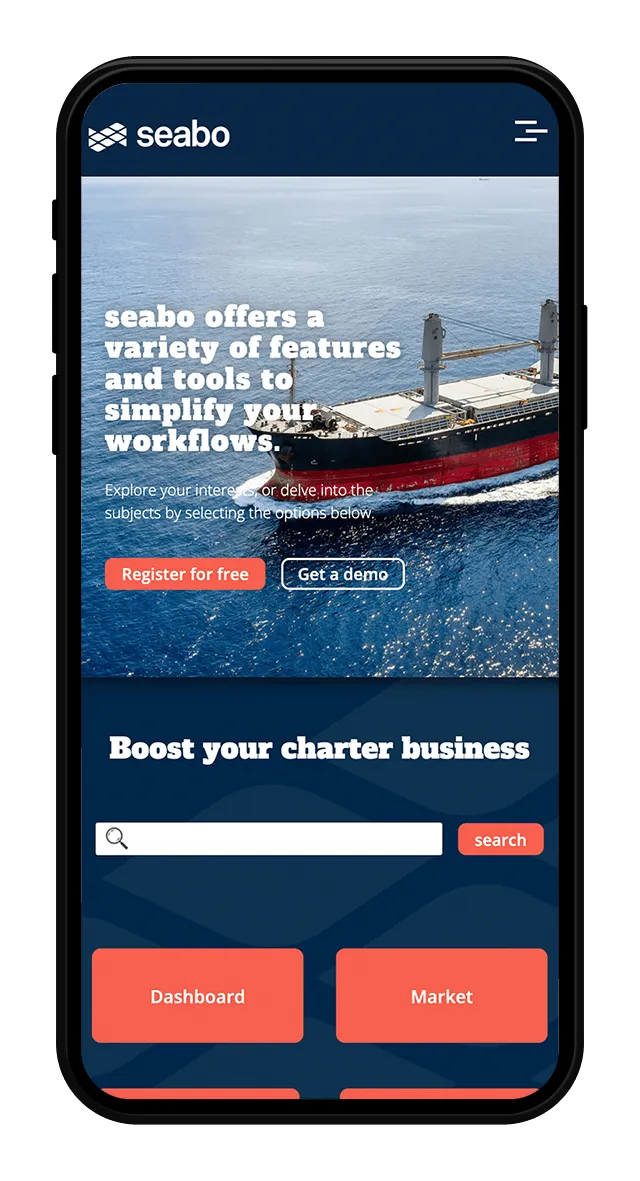 Seabo Website Screenshot