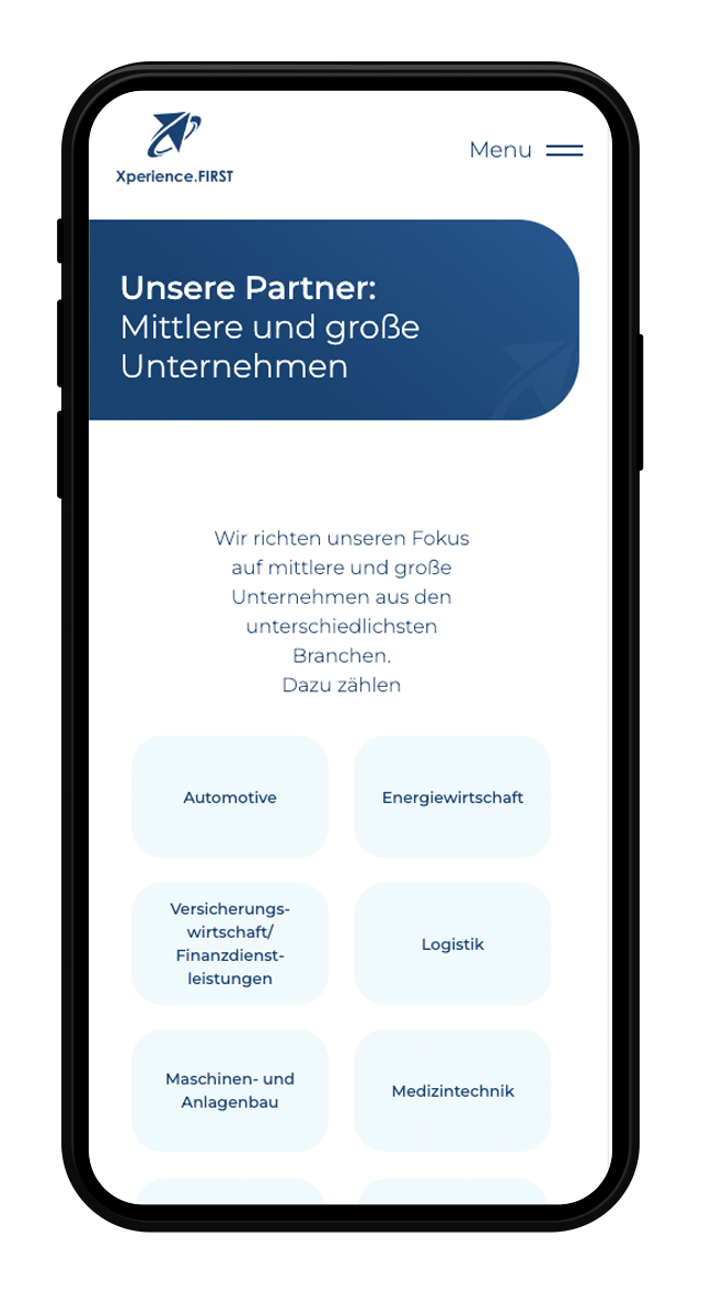 Xperience.FIRST Website Screenshot
